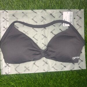 Dfyne impact strappy bra shark gray medium